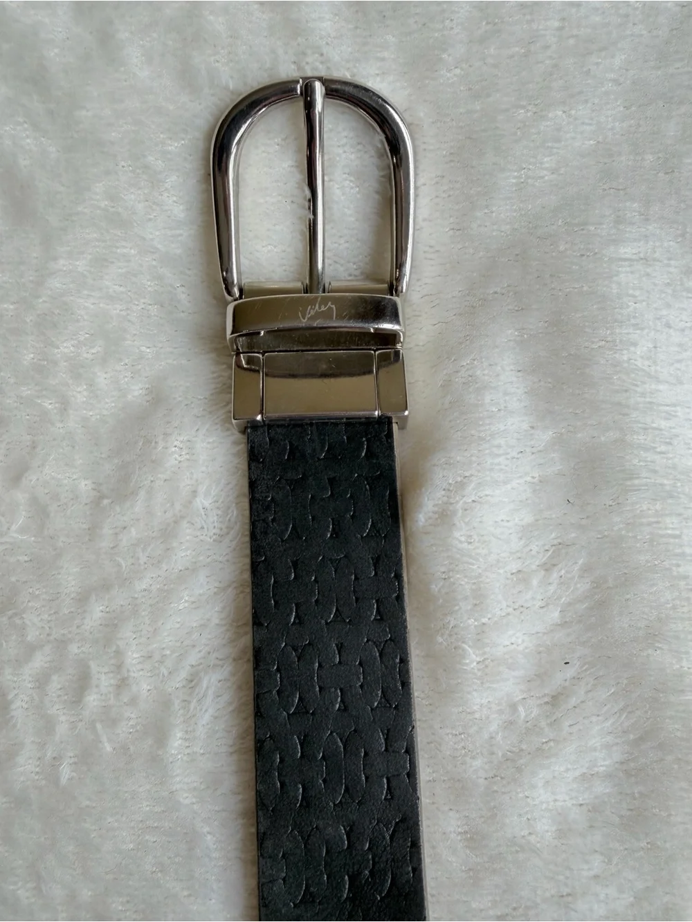 Velez Reversible Black & Gold  Women’s Belt with Silver Buckle Size S‎